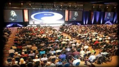 Packed auditorium at Wendy Stevens' Reverse Google Marketing event in Nashville